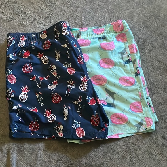 No Boundaries Other - 2 Pair of Mens XXL Swim Trunks with stylish patterns